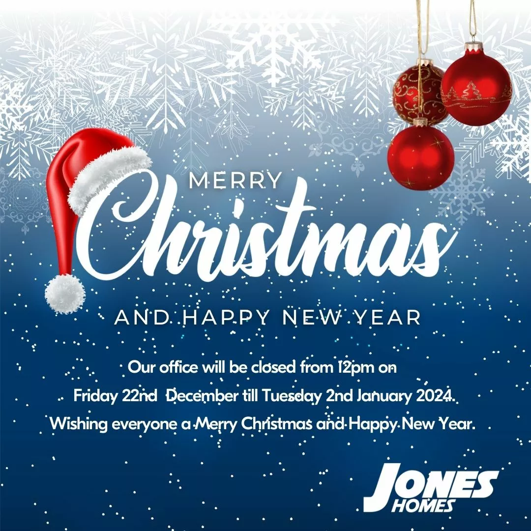 Merry Christmas &#038; Happy New Year from all at Jones Homes